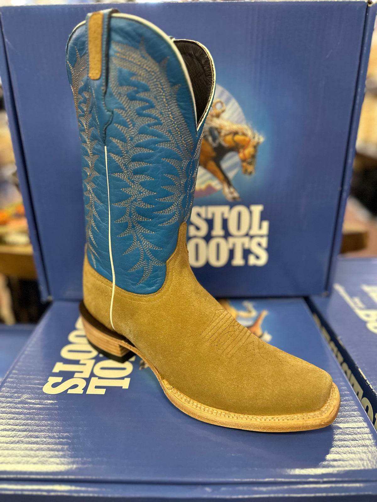 Top Hand Rough Out Cutter Toe Resistol Boots - Rough Out - Cutter Toe - Cognac – McKinney Hat Company