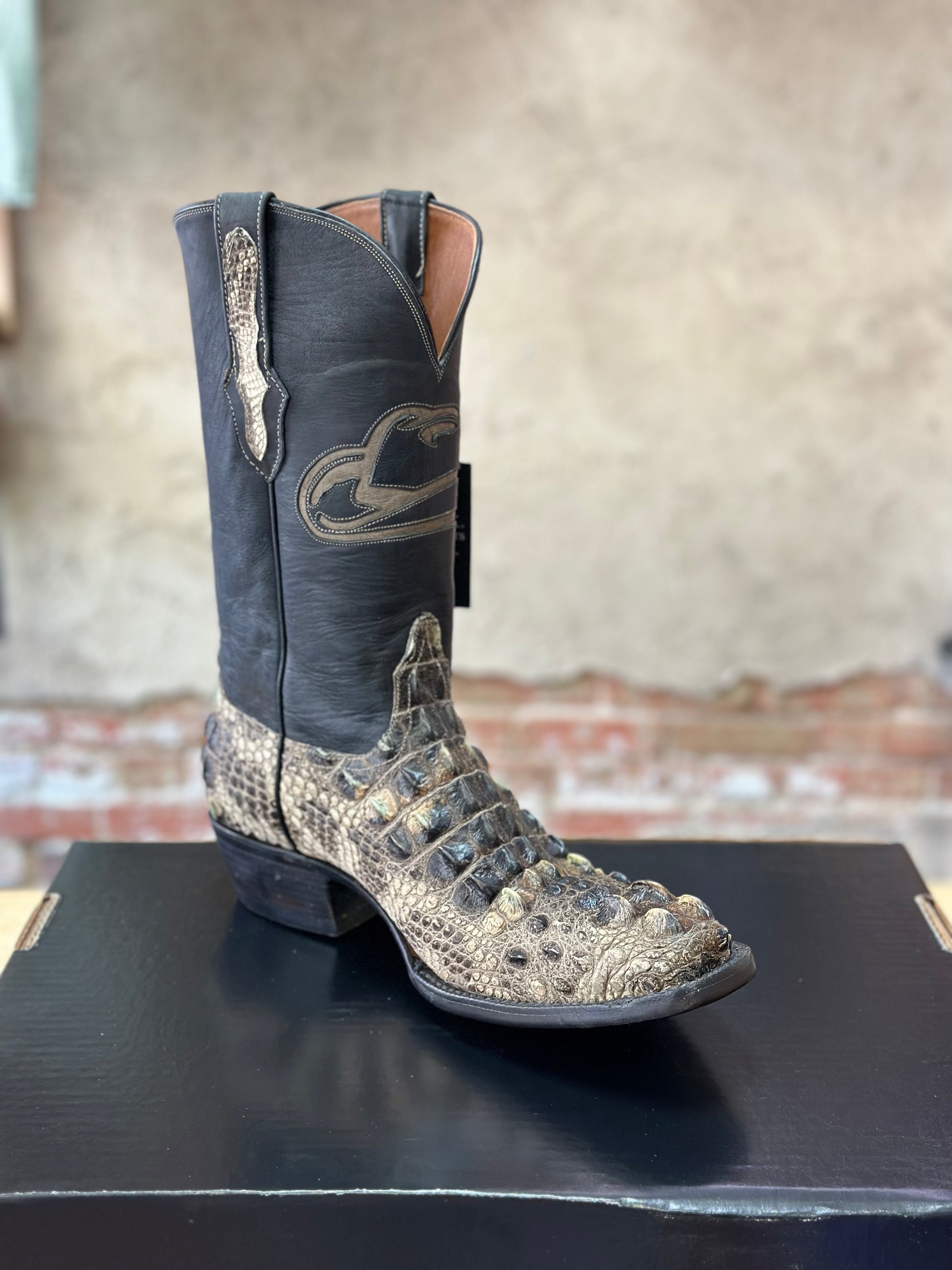 Black Jack Natural Alligator Boots Hornback McKinney Hat Company