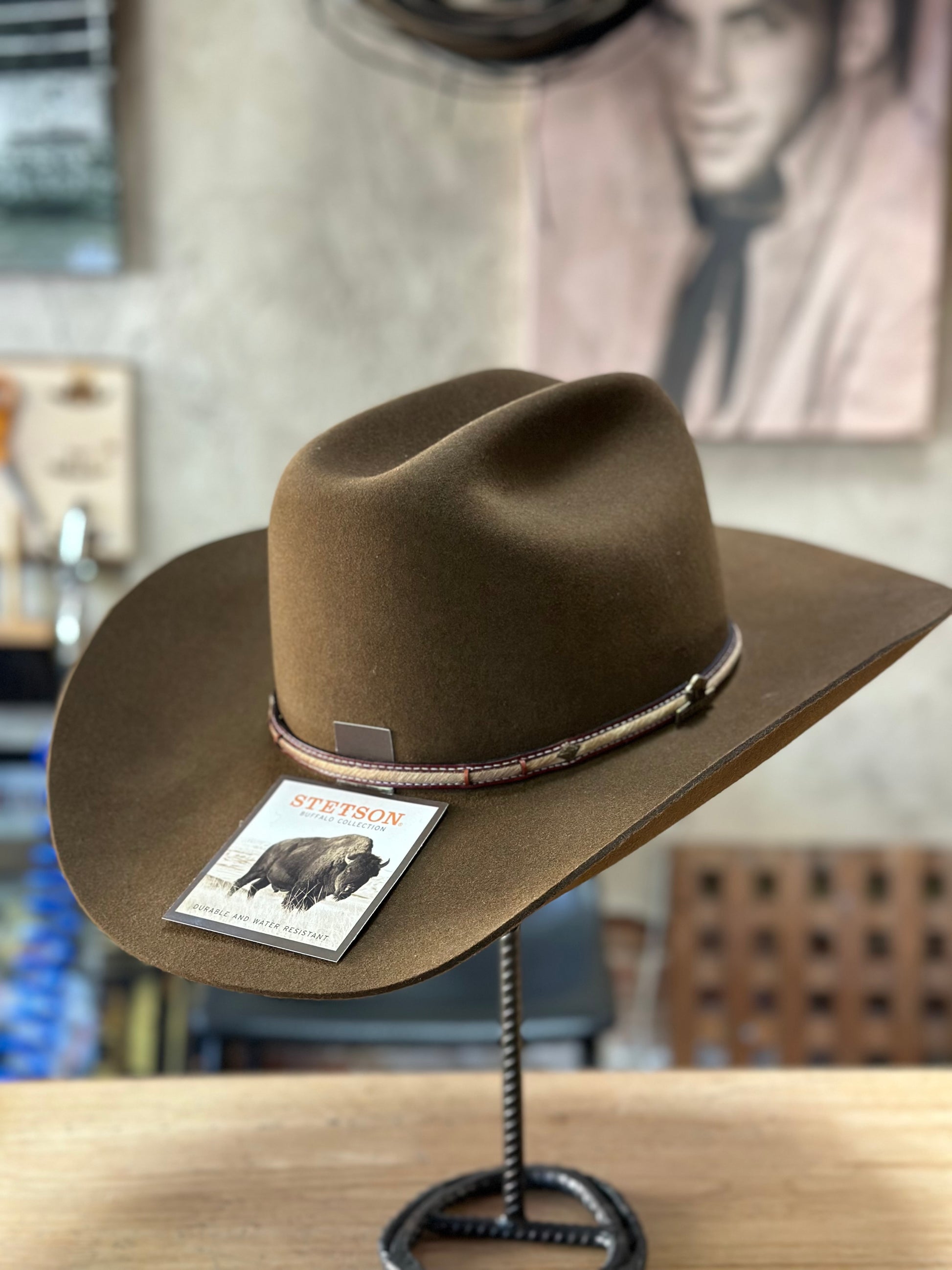 Stetson Powder River 4X Buffalo Cowboy Hat McKinney Hat Company stetson-powder-river-4x-buffalo-cowboy-hat-mckinney-hat-company