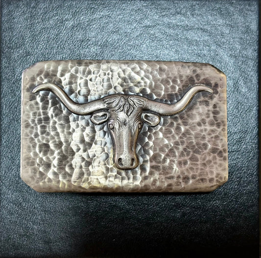 Bohlin Hammered Longhorn Trophy Buckle