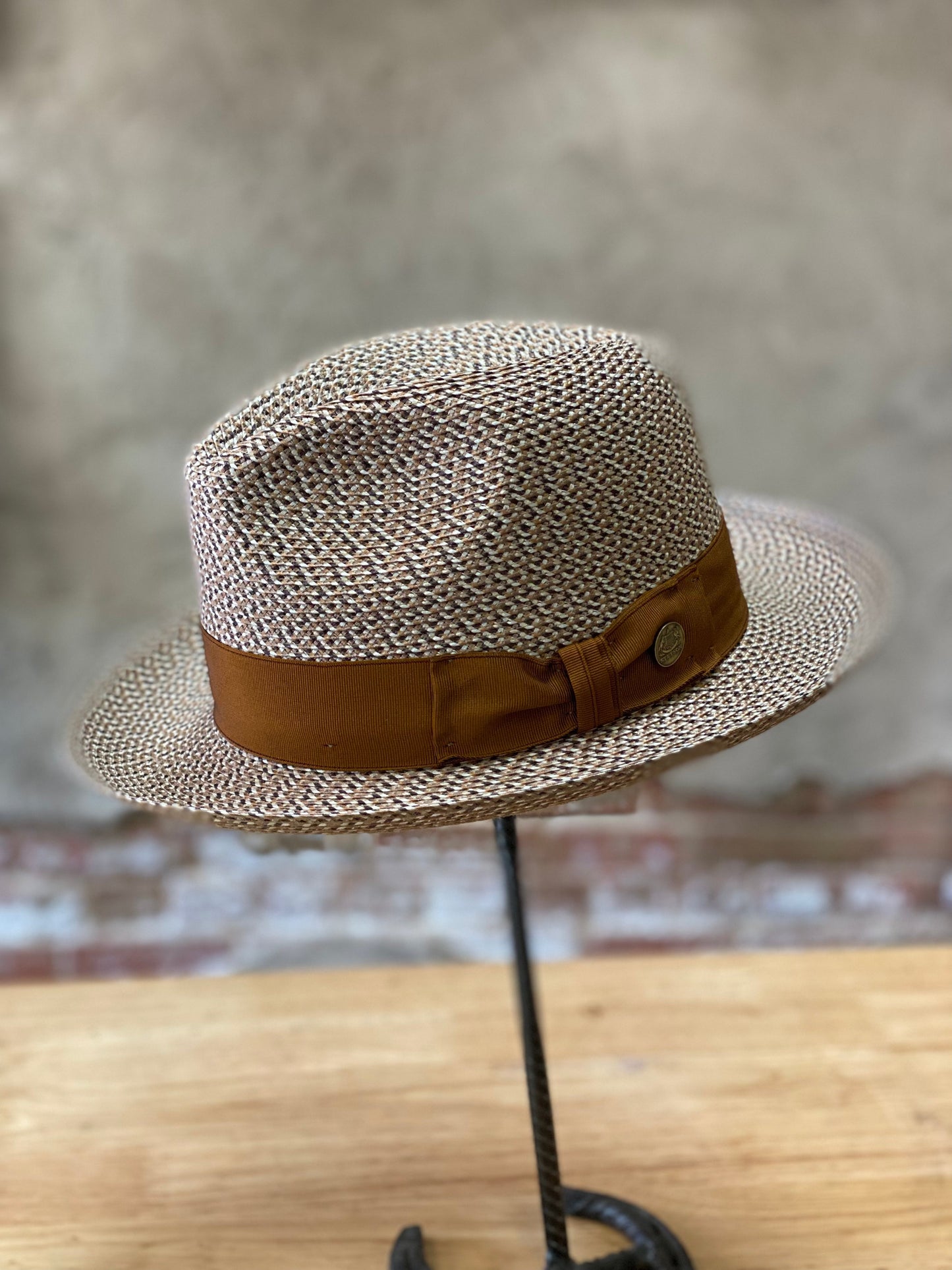 Stetson Emin Straw Fedora Hat