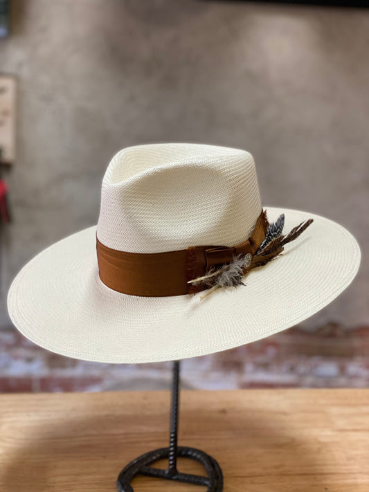 Stetson Atacama Straw Flat Brim Hat