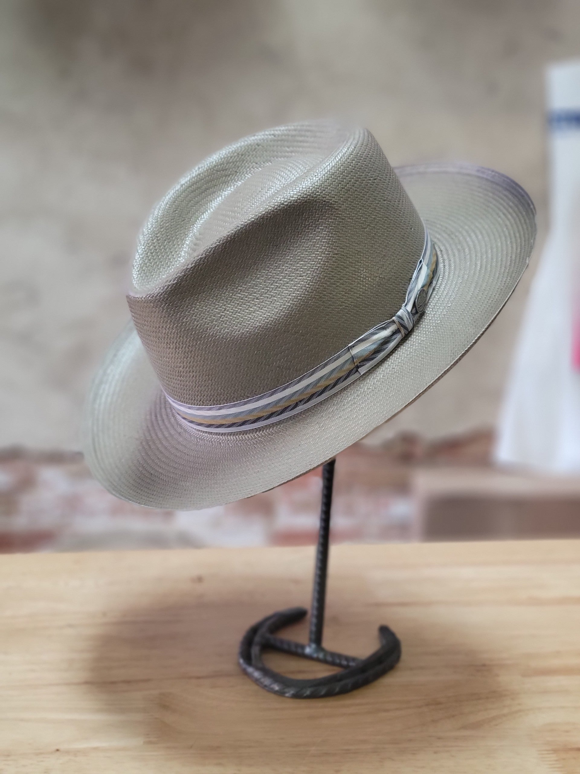 Stetson Off Center Straw Fedora – McKinney Hat Company