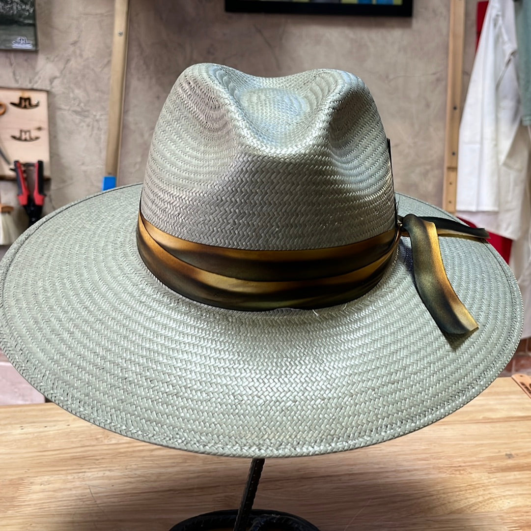 Stetson Caelus Wide Brim Straw Fedora