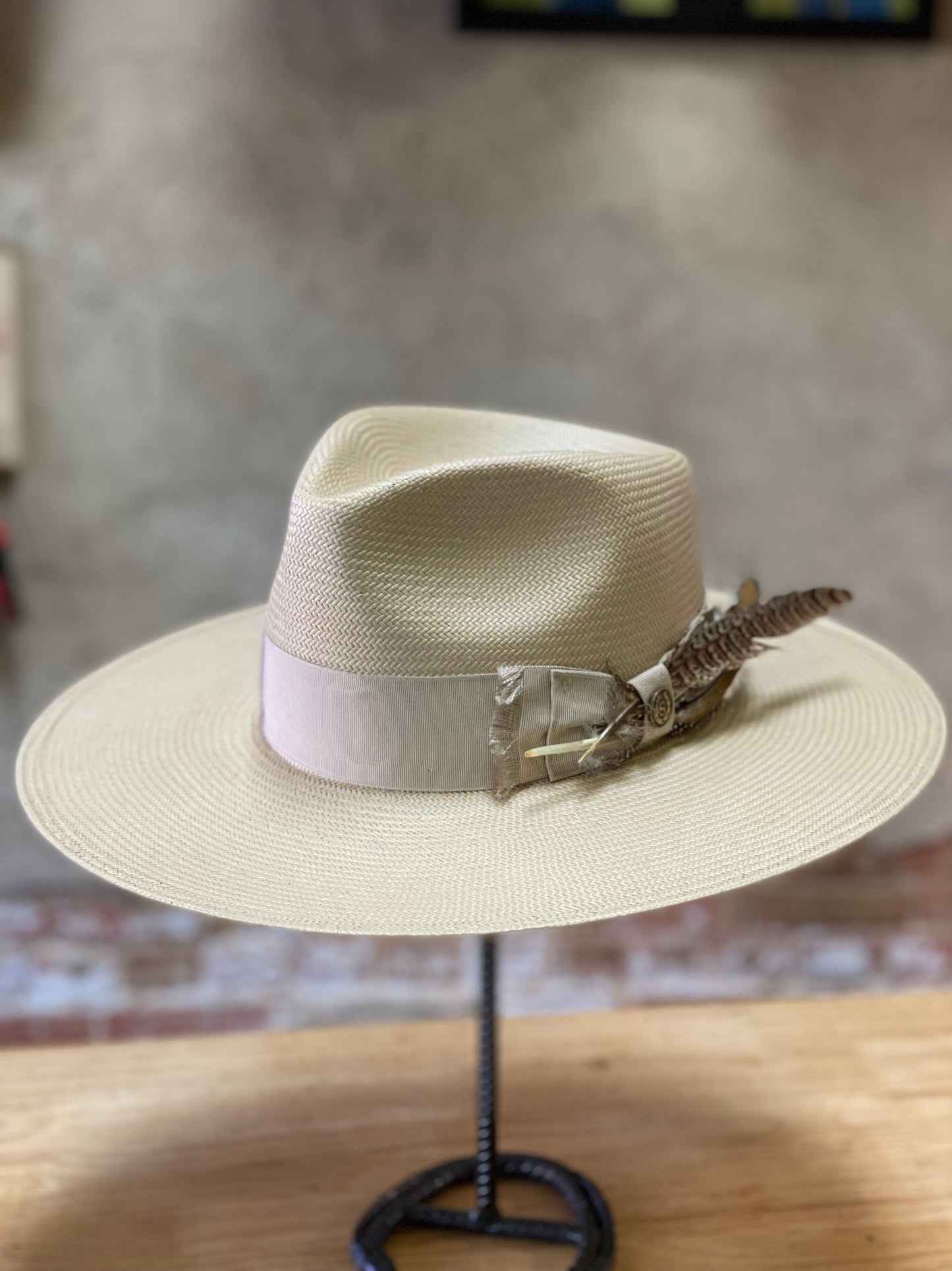Stetson Atacama Straw Flat Brim Hat