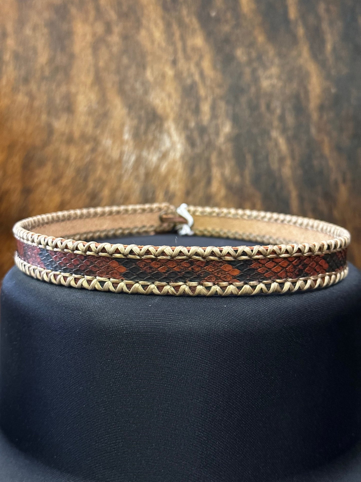 Hallett Peak Python Hatband - Brown
