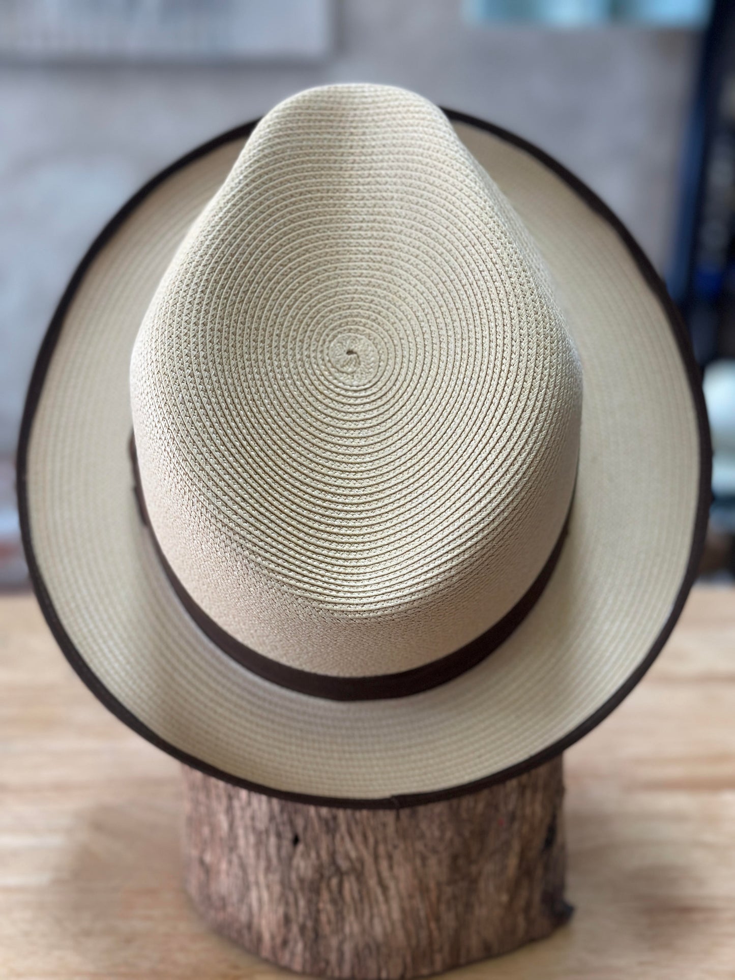 Stetson Latte Straw Fedora