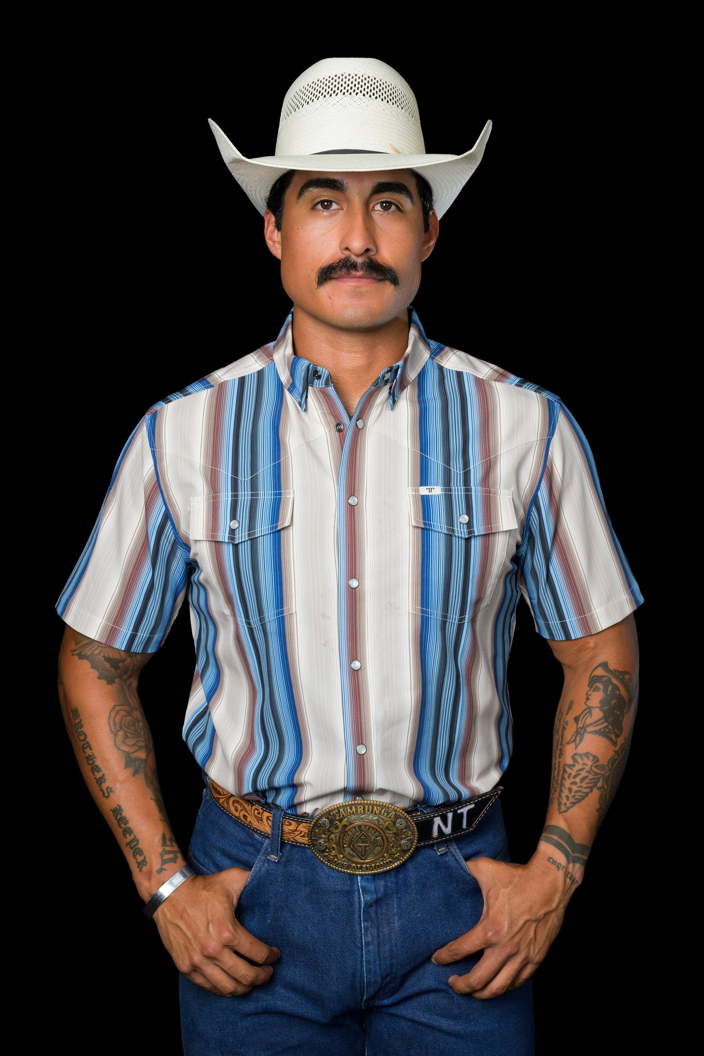 FERRELL BRAND - THE HARRISON IN CREAM - SHORT SLEEVE SNAP