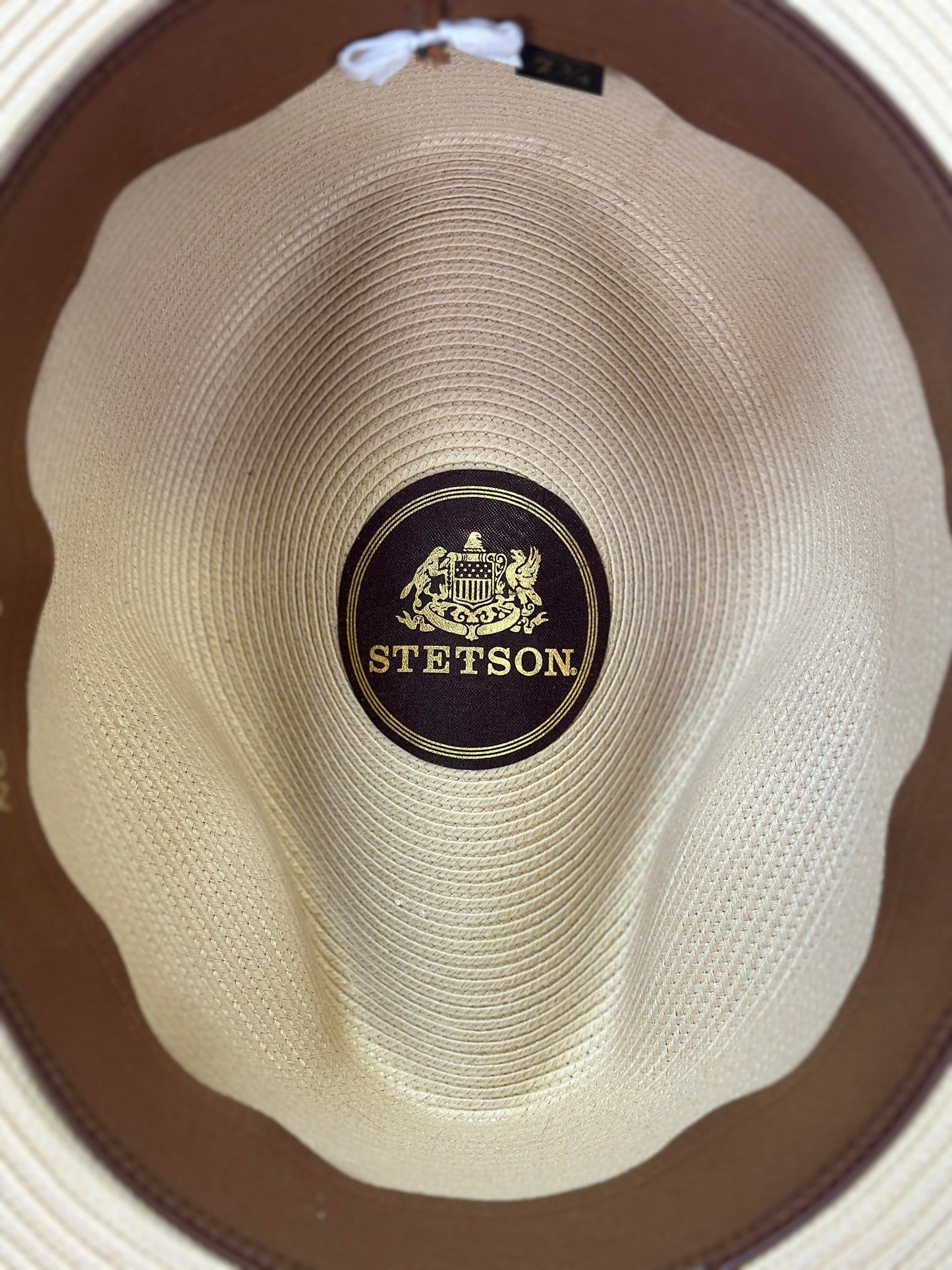 Stetson Latte Straw Fedora