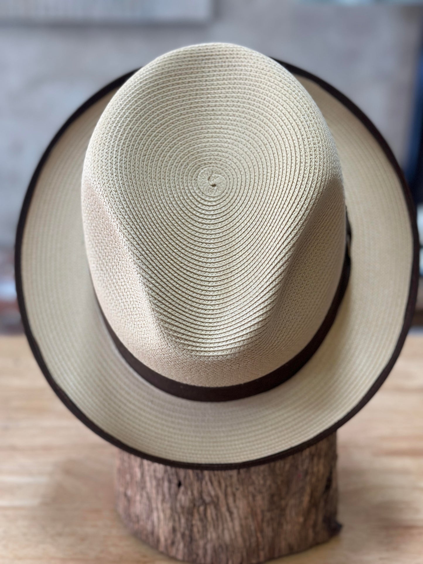 Stetson Latte Straw Fedora