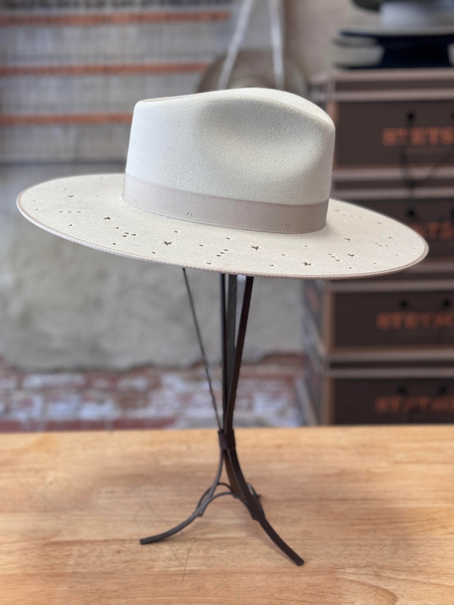 Stetson Night Sky S Flat Brim Hat