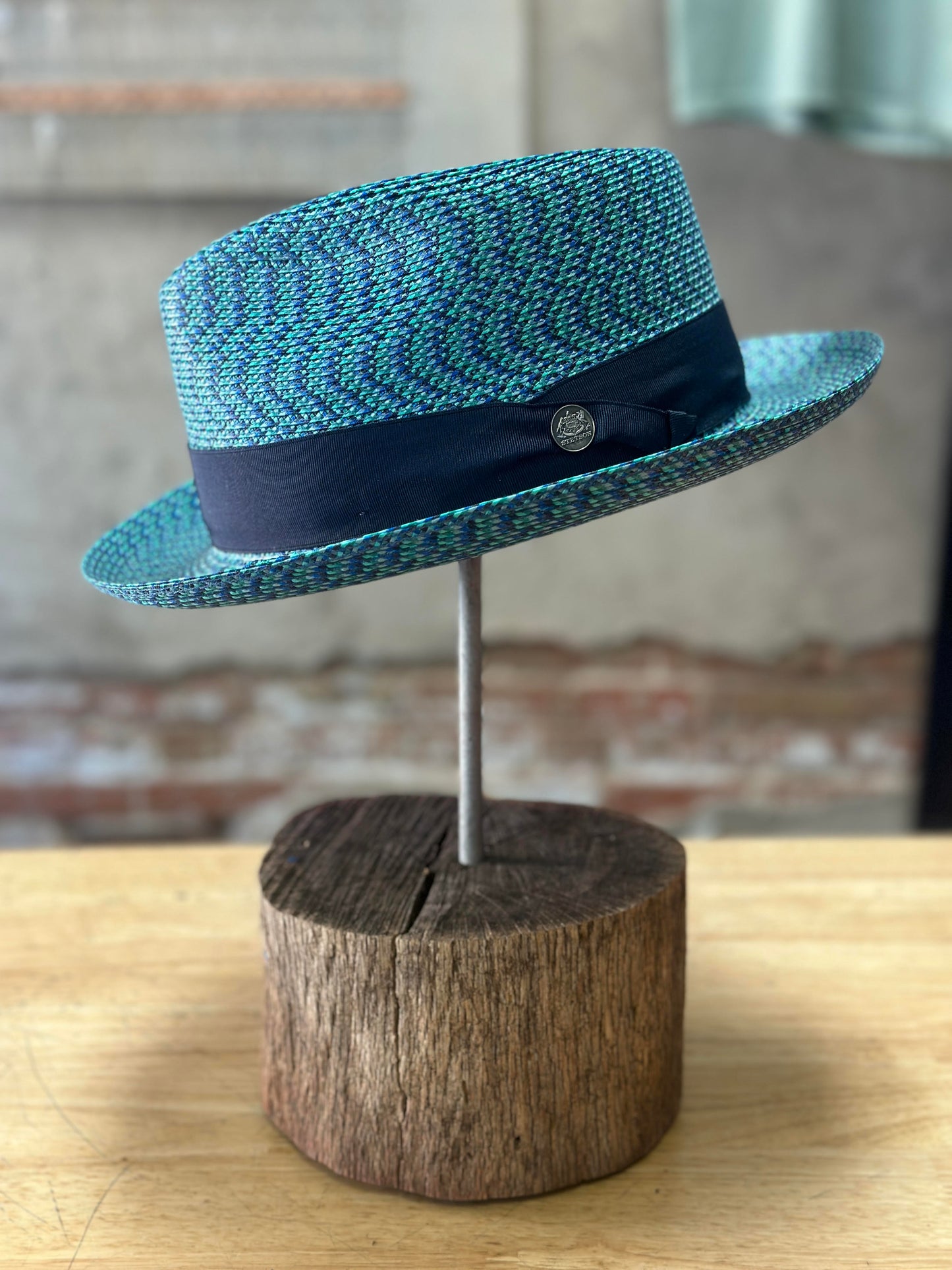 Stetson Whitehall Milan Straw Fedora Hat