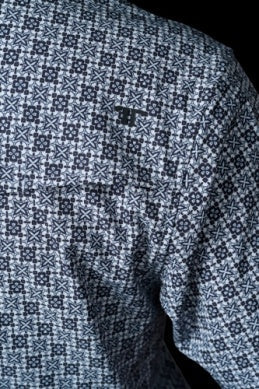 Ferrell Brand - The Colton in Blue - Short Sleeve Snap Shirt