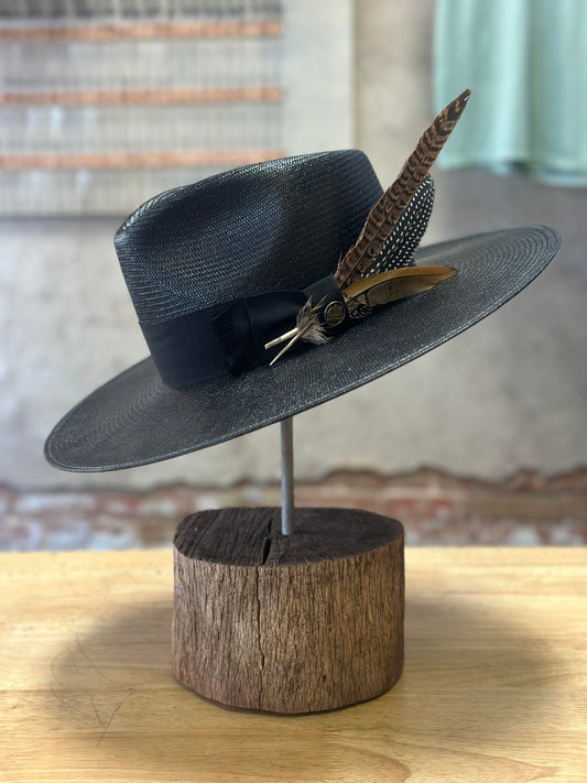 Stetson Atacama Straw Flat Brim Hat