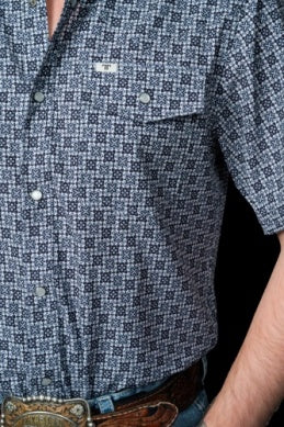 Ferrell Brand - The Colton in Blue - Short Sleeve Snap Shirt
