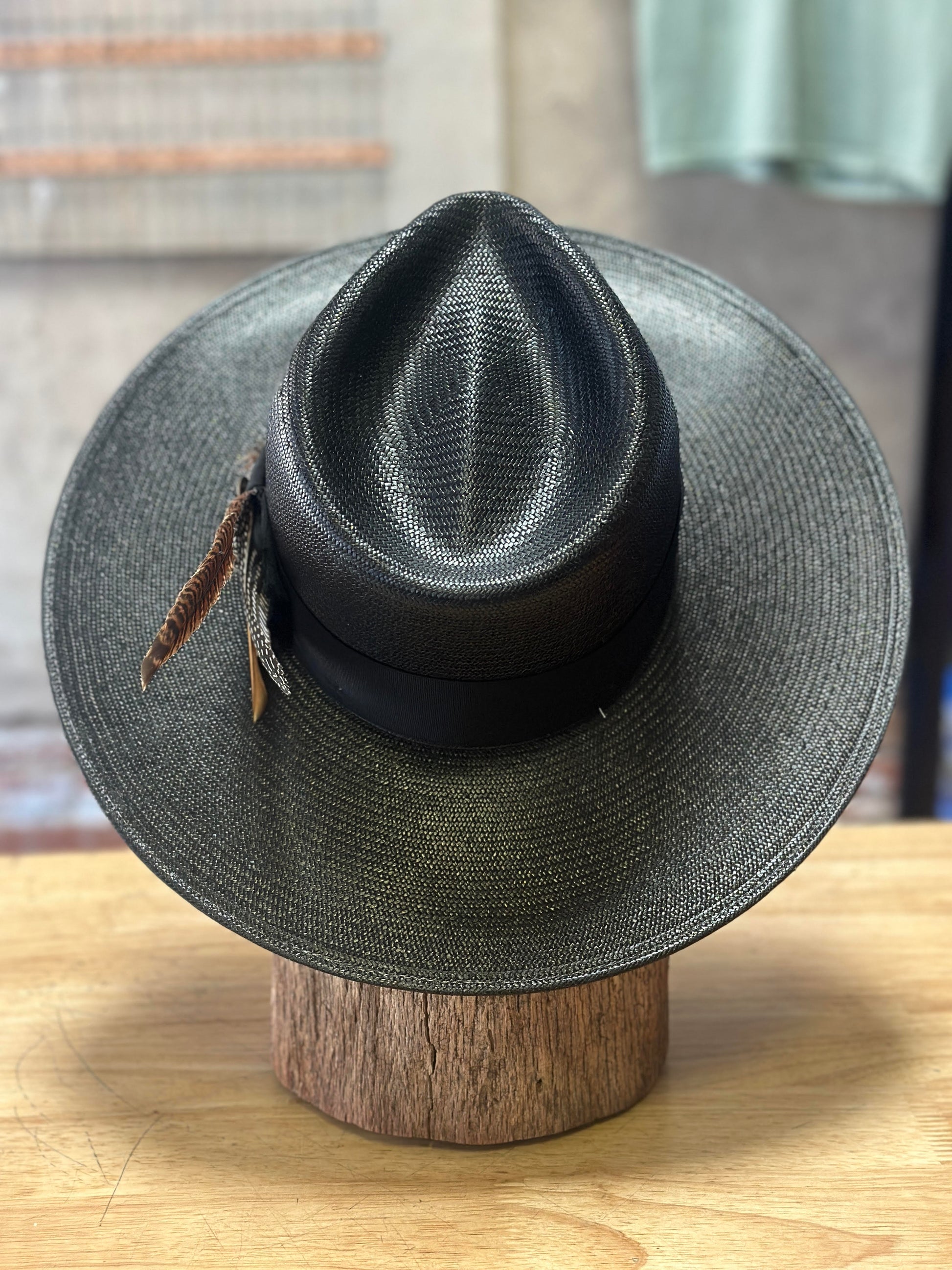 Wide Brim Hat Flat Sun Hat Lake Telescope Boater Flat Brim Straw