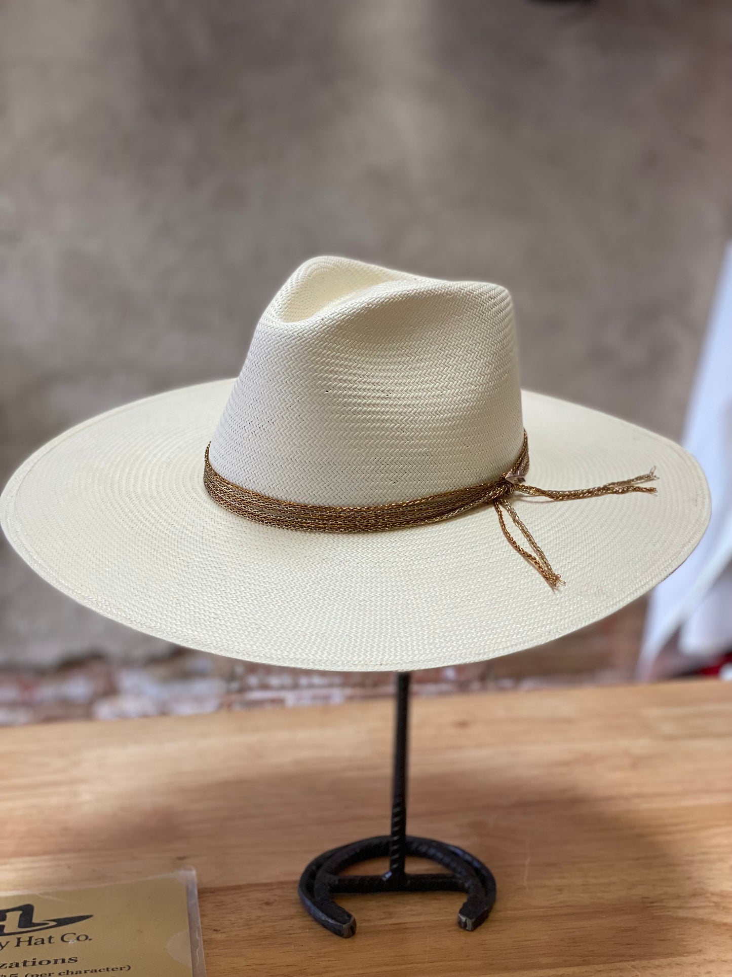 Stetson Hardrock Straw Wide Brim Hat