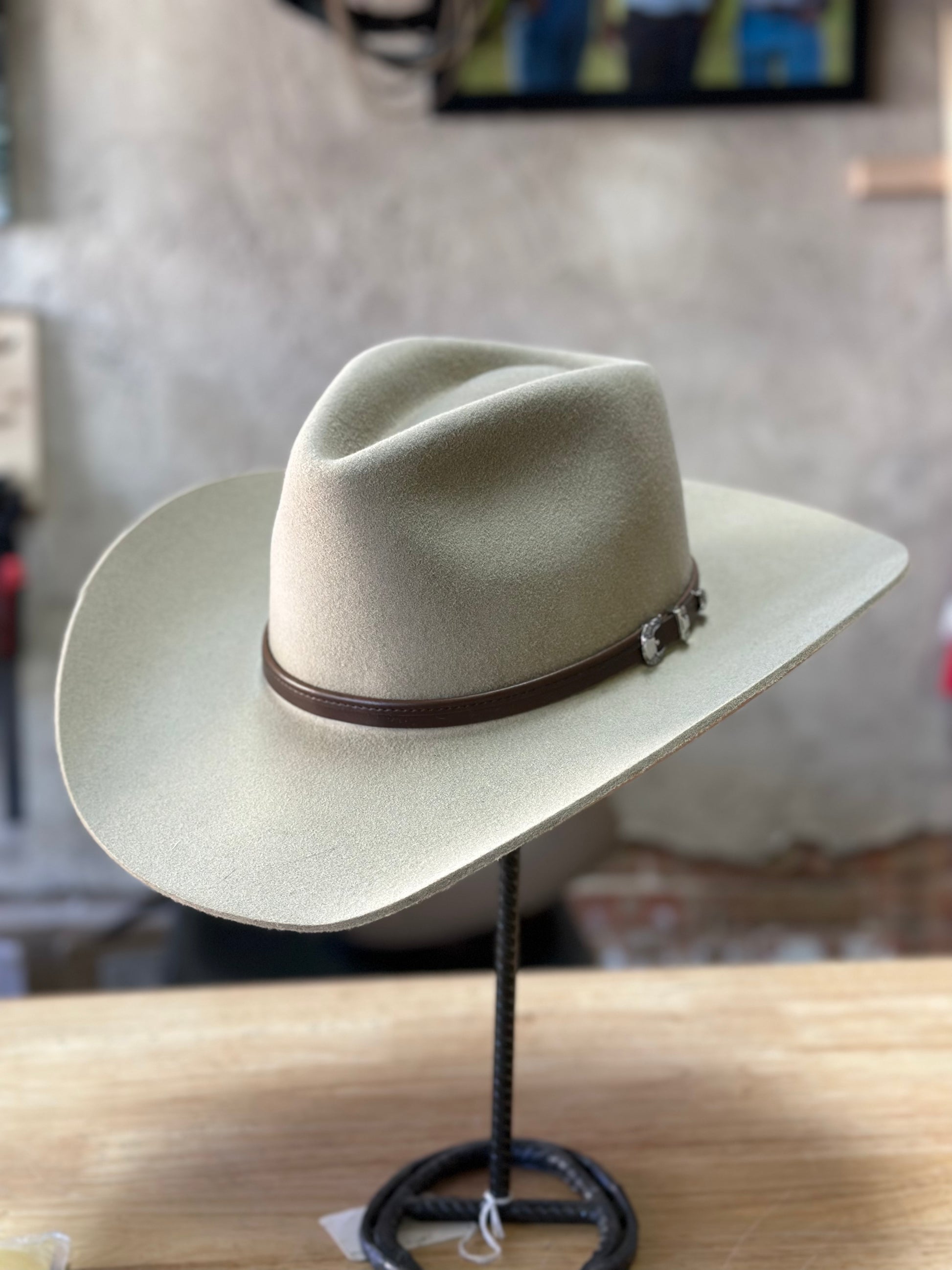 Stetson 4x broken top bow buffalo cowboy hat