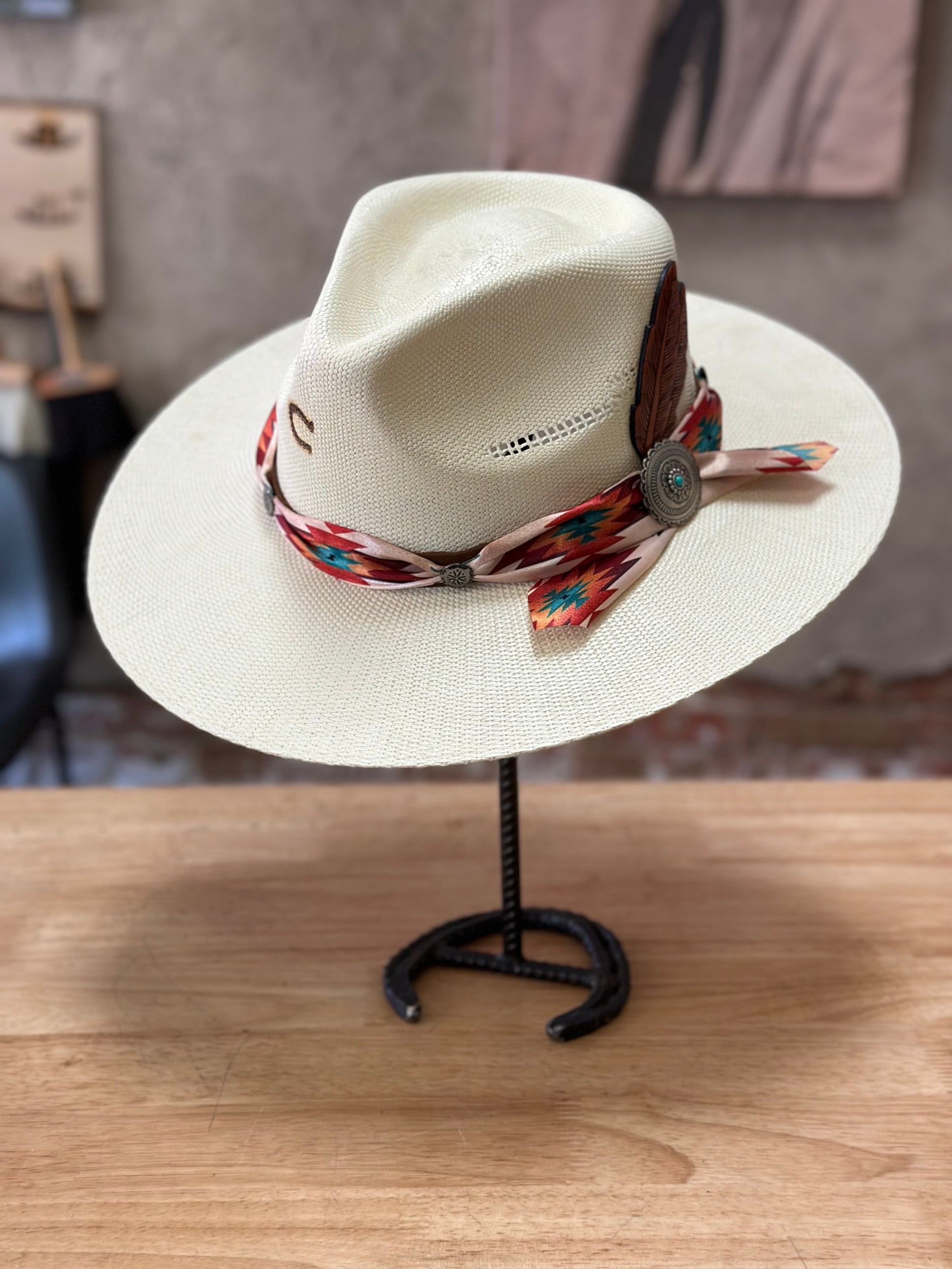 Charlie Horse Navajo Straw Hat - Main Image