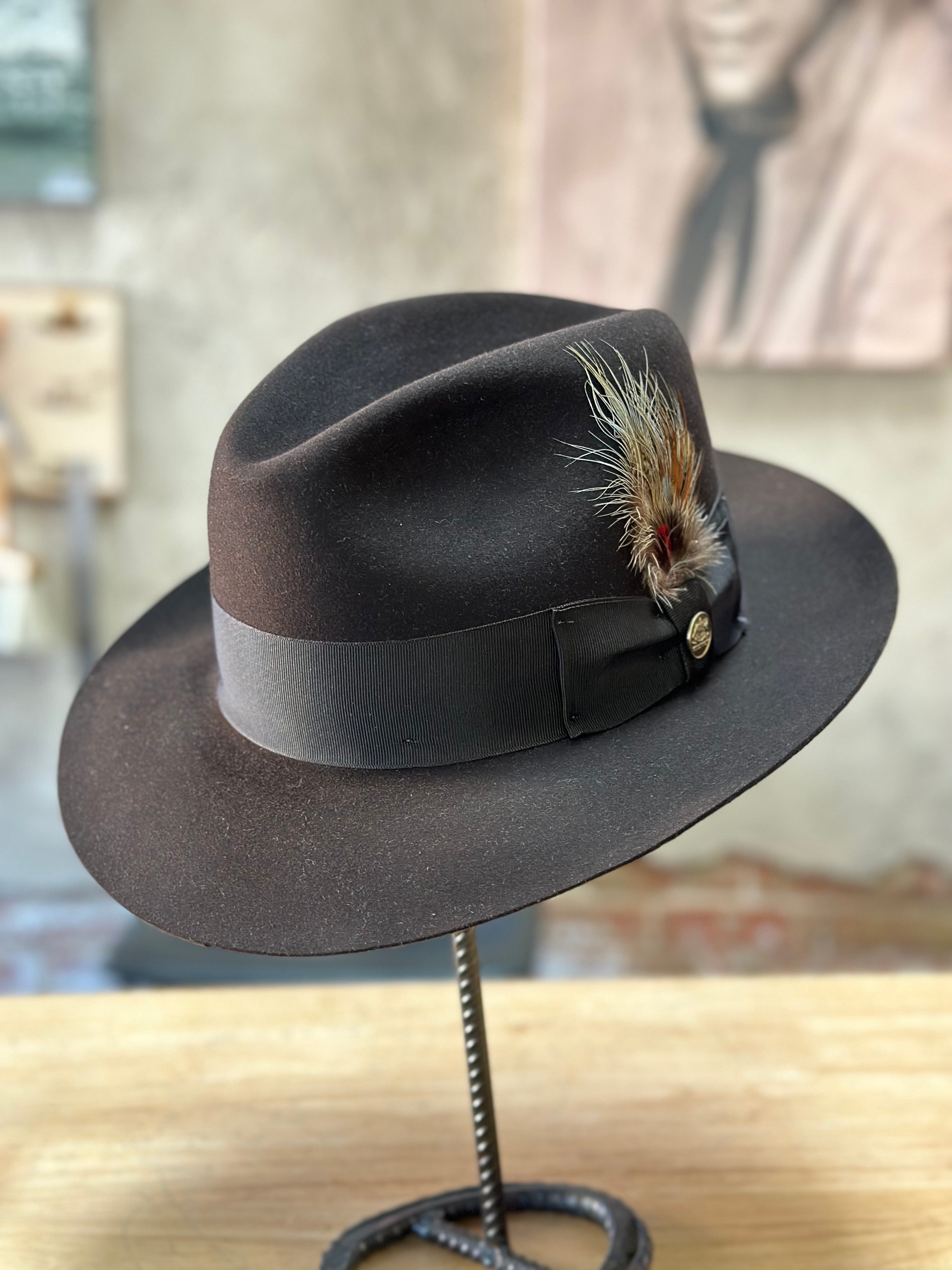 Rabbit felt cheap fedora hat