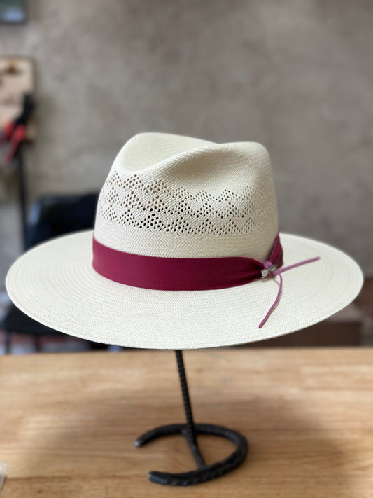 Stetson Citrine Flat Brim Straw Hat