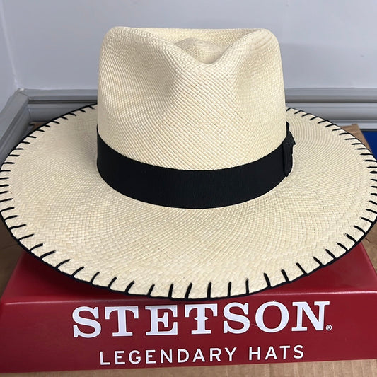 Stetson Little Palm Panama Straw Fedora Hat