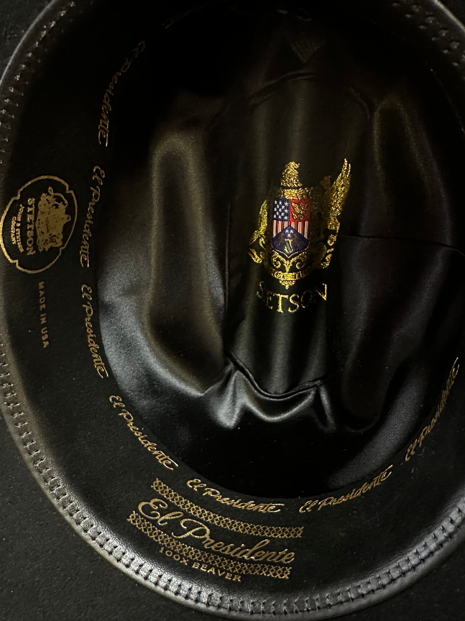 Stetson El Presidente 100X Felt Cowboy Hat 4 1 4