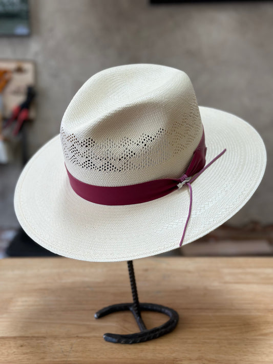 Stetson Citrine Flat Brim Straw Hat