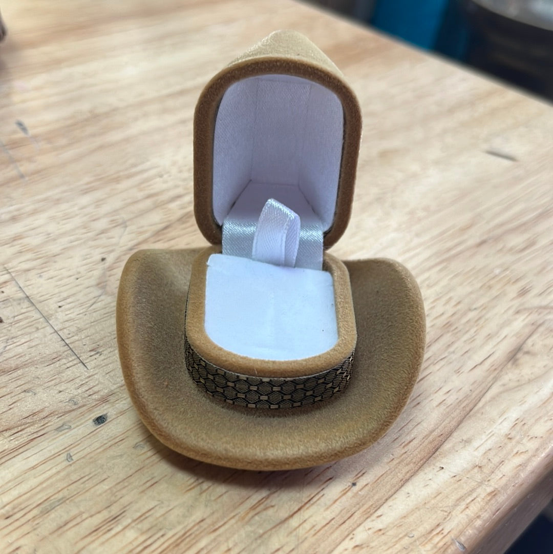 Cowboy Hat Ring Box